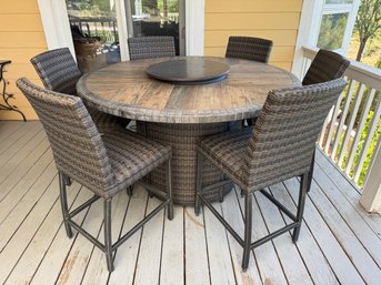 7-piece Fire Pit High Top Dining Set