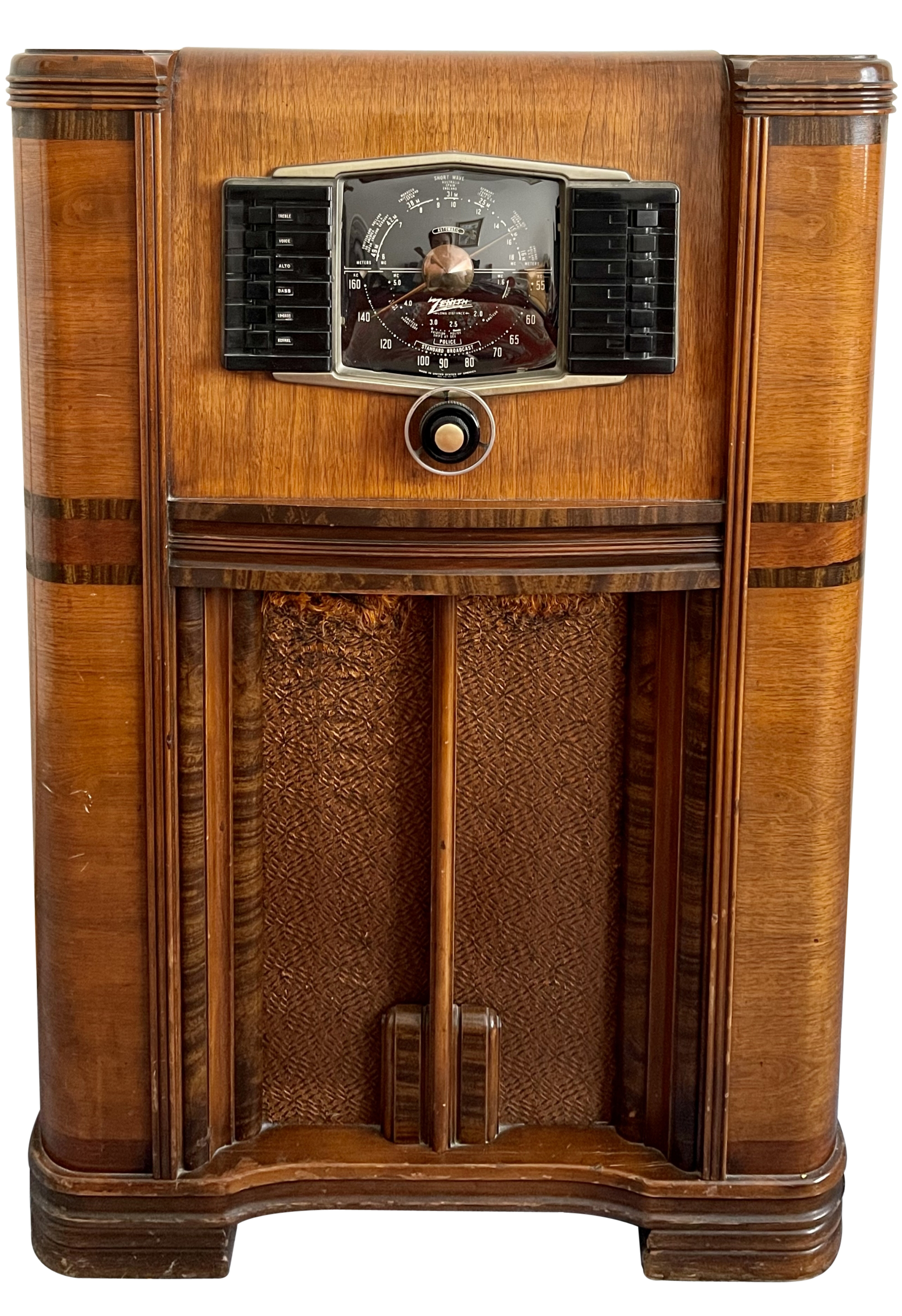 Beautiful Zenith 1930's- 1940's Long Range Floor Model Radio- READ