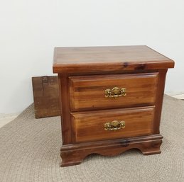 2 Drawer Wood Night Stand