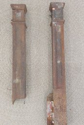 Cast Iron Fence Posts, One With Lose Of About 6' VERY HEAVY, TAKES 2 To CARRY