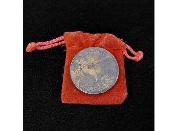 .999 Sterling Troy Ounce Picture Of A Unicorn 1985 Coin