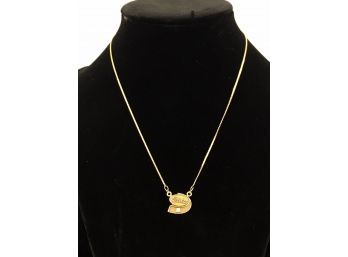 15' Gold Filled Chain, 14k Pendent.  2 IPC Year Of Service Pins Both 14K, One With A Diamond Chip