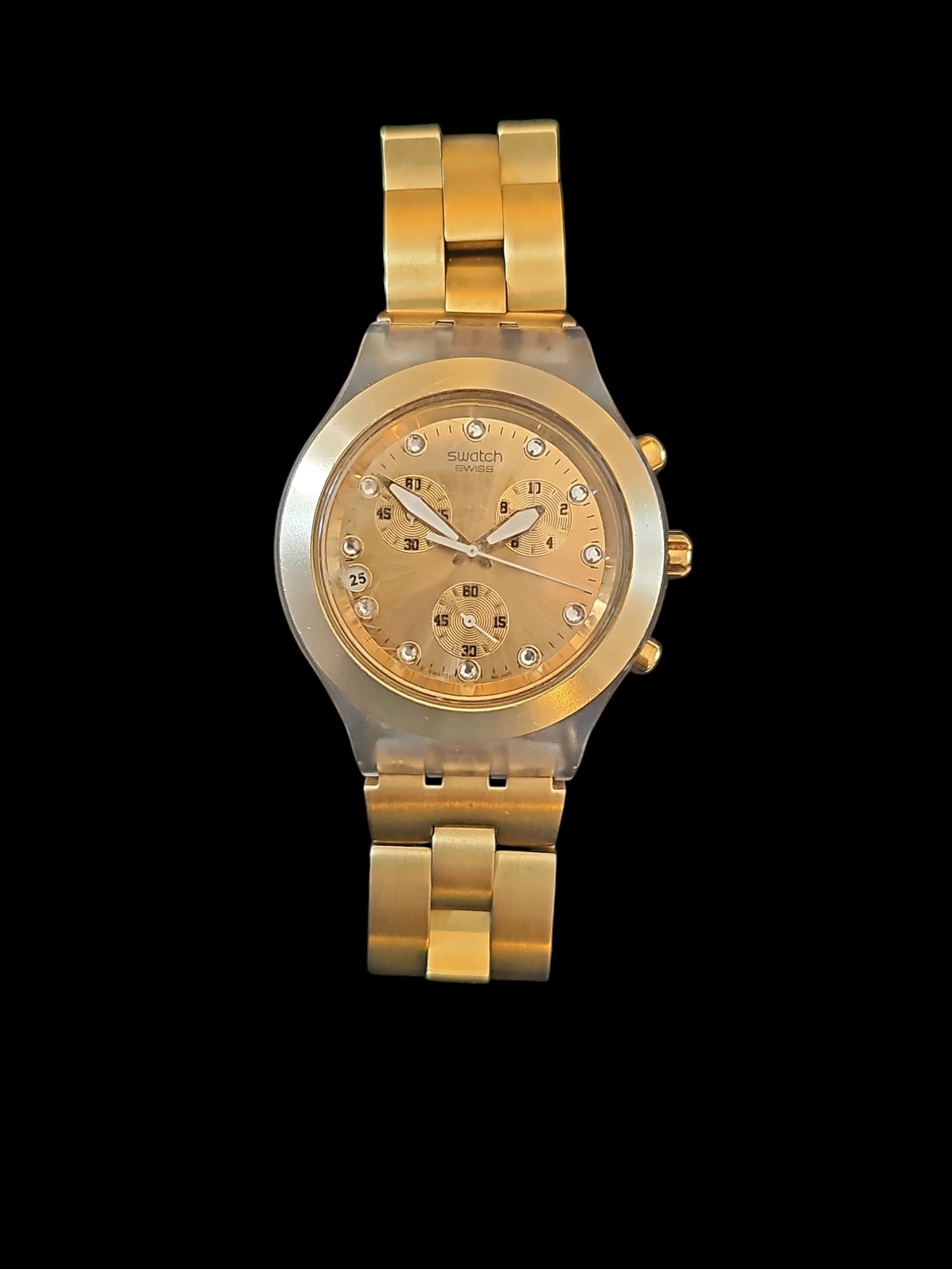 SWATCH IRONY DIAPHANE watch Dave reviews the Swatch Irony Diaphane Chronograph  main image 3