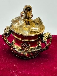 Vintage Gilt Champagne Charm