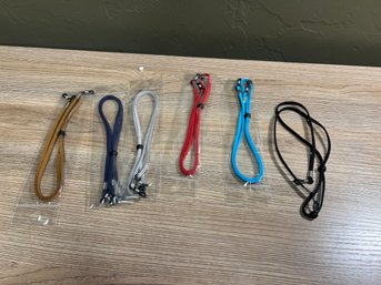 Lot Of 6 Adjustable Eyeglass Retainer Straps – Assorted Colors