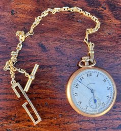 Antique Hampden Pocket Watch- Works! - Please Read