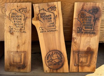 Lot Of Three Wisconsin Steam & Gas Engine Show Signs