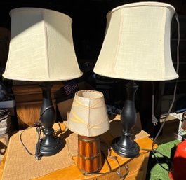 Lot Of Three Lamps