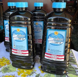 Lot Of Four 64-ounce Bottles Of Lamp Oil- New