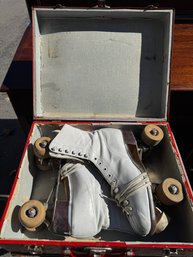 Vintage Roller Skates In Case