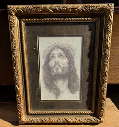 Framed Jesus Crown Of Thorns Print