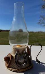 Western Themed Decorative Candle Lantern- Please Read