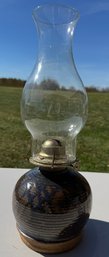 Vintage Pottery Oil Lantern- Signed