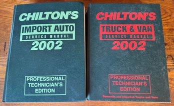 Lot Of Two Chilton's Service Manuals Auto Repair Books
