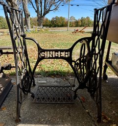 Antique Iron Singer Sewing Stand (No Top)