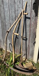 Lot Of Three Antique Scythes