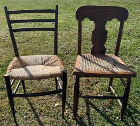 Lot Of Two Antique Chairs