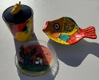 Lot Of Three Southwest Themed Dishes