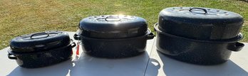 Lot Of Three Roasting Pans