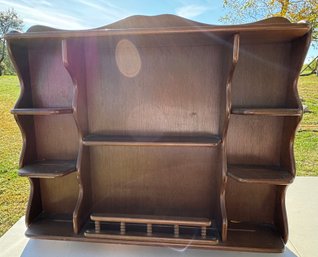 Vintage Wooden Wall Shelf