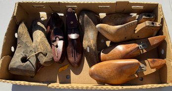 Lot Of Antique Wooden Shoe Lasts