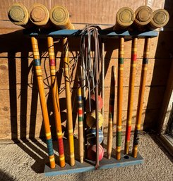 Antique Croquet Set