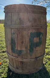 Large Vintage Barrel