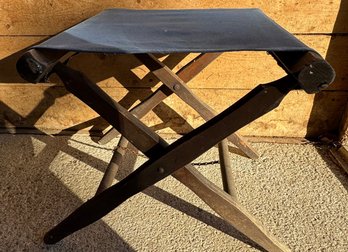 Small Vintage Folding Canvas Camp Seat