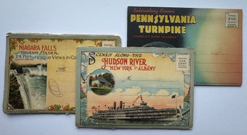 Lot Of Three Early 1900s Books Of Postcards