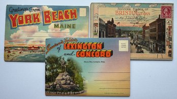 Lot Of Three Vintage Post Card Books