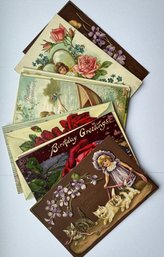 Lot Of 13 Early 1900s Birthday Postcards