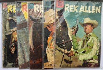 Lot Of 5 Rex Allen Comic Books By DELL
