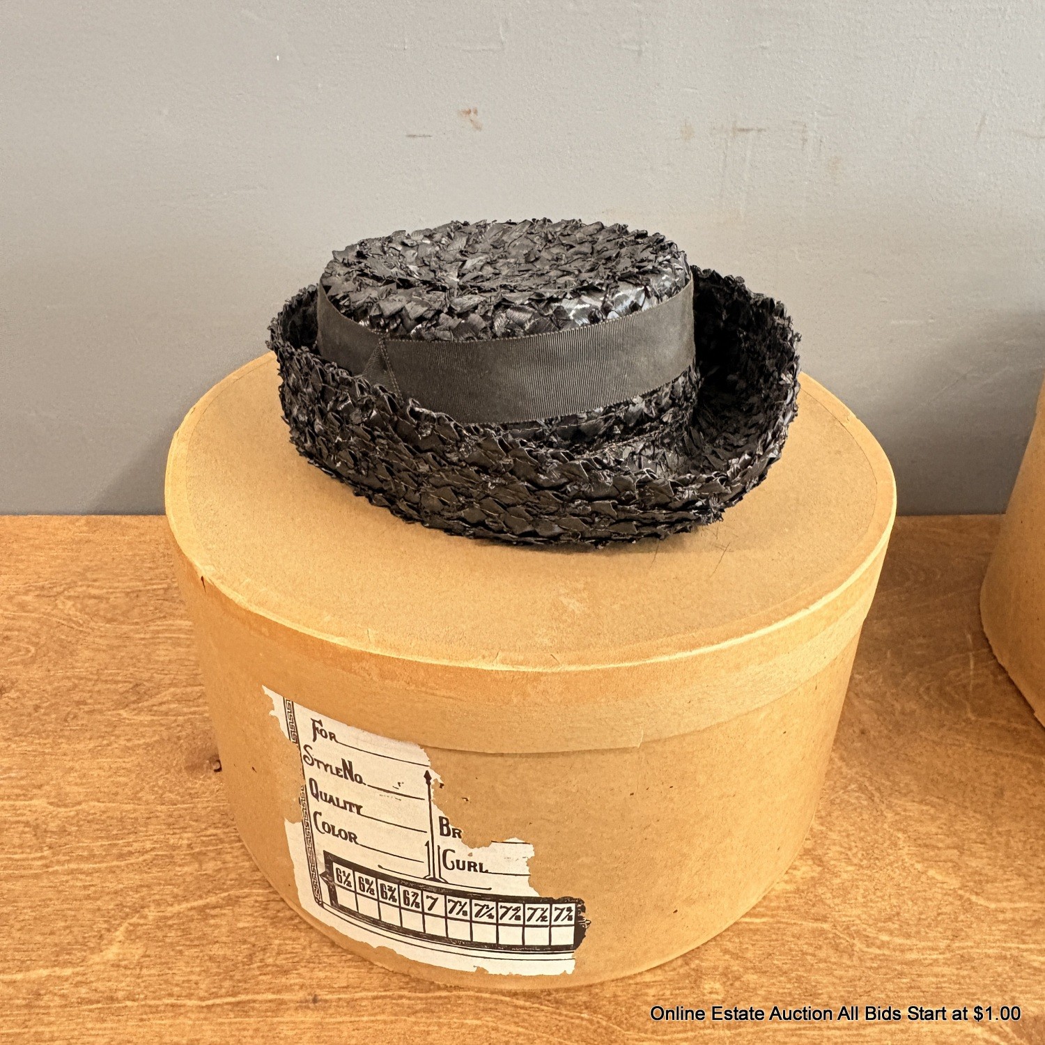 2 Vintage Woven Hats In Vintage Hat Boxes Includes Jonquil And Laura ...