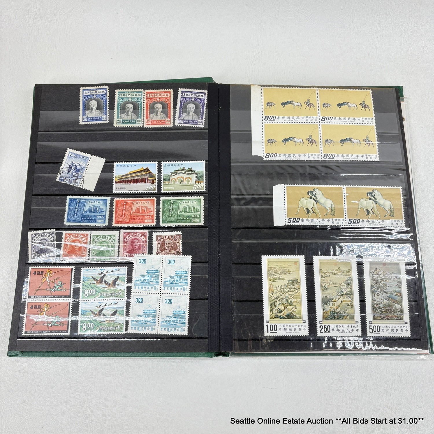 2 Books Of Vintage International Postage Stamps And Postmarked Air Mail ...