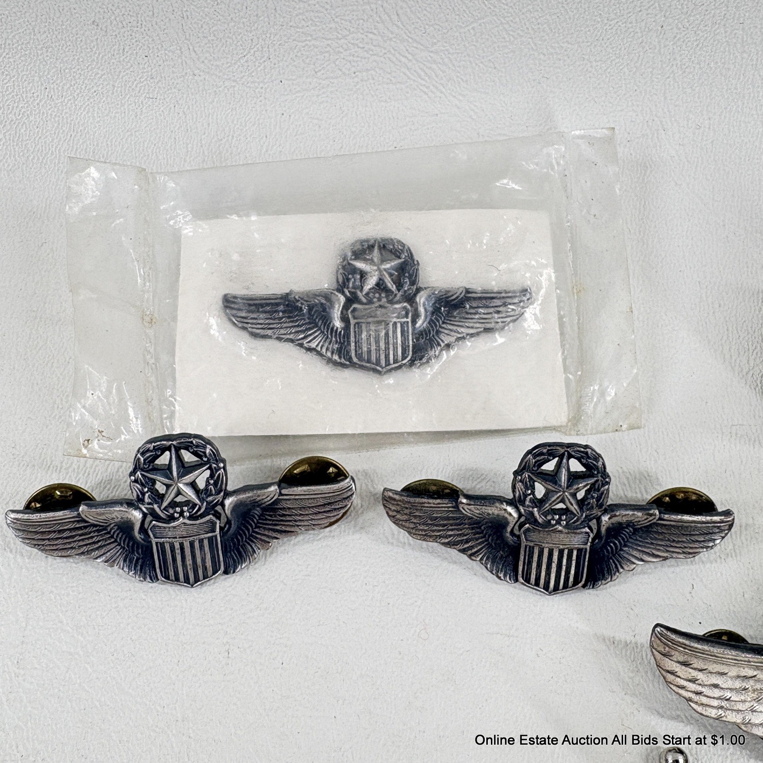 7 WWII Unites States Air Force Command Pilot Wings Badges & Lapel Pins ...