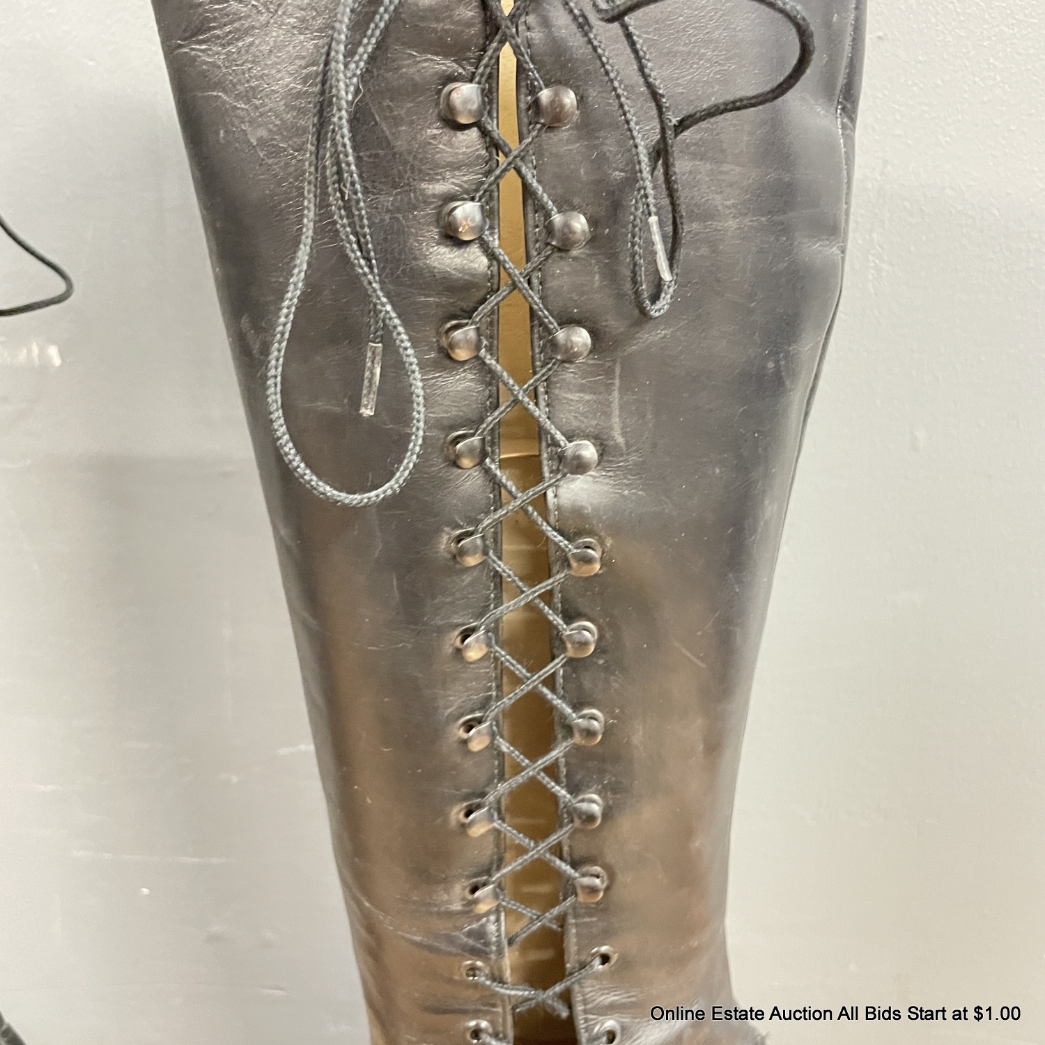 John Fluevog Gray Leather Lace-Up Shoes Get yourself what you really wanted this holiday with a trip  main image 2