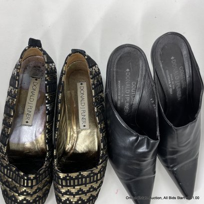 Two Pairs Of Donald J Pliner Shoes, Sizes And #20478