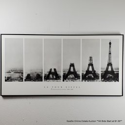 The McGaw Group, LLC Halftone Lithograph 'La Tour Eiffel' From 1998 , 20'x  40' Framed