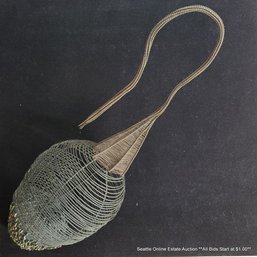 Kristin Tollefson Steel & Wire Sculpture With Beaded Metal Film Resisters And Wire Details