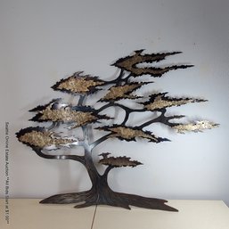Stuart Hurd Large Hand-crafted Metal Sculpture 'Windswept Tree', Signed (LOCAL PICK UP ONLY)