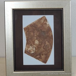 Kathryn Kim Intaglio Collagraph 'Fan Fan' #2/10, 12.75'x  10.75' Framed