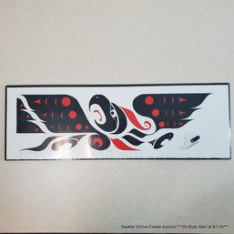 Peter Boome (Upper Skagit Tribe) Serigraph Of A Thunderbird 'Eye Of The Storm' #60/99, Signed & Dated 2009