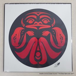 Peter Boome (Upper Skagit Tribe) Serigraph 'Eagle Man' #62/80, Pencil Signed & Dated 2007