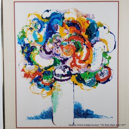Edgard Bermeo Original Serigraph 'Carnival De Flores' #13/300 With COA, Signed, Framed