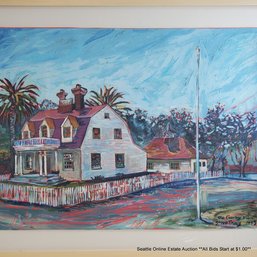 Steve Tracy Original Oil Painting 'The Gorby Place', Signed & Dated 1993, 39' X 31.50 Framed