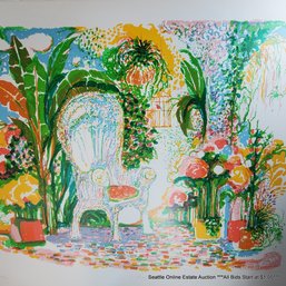 Ronald Julius Christensen (1923-1999) Large Original Serigraph 'A Special Place' #194/300, Signed