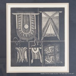 Raul G. Isidro Original Etching 'Kites' #5/25, Pencil Signed, 19' X 17.50' Framed