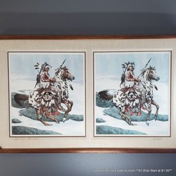 Bev Doolittle 'Guardian Spirits' #4826/13238, Signed & Inscribed, 52' X 31.50' Framed (LOCAL PICKUP ONLY)