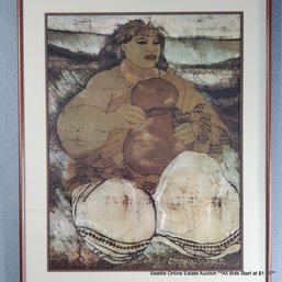 Yvonne Cheng (B. 1941) Offset Lithograph 'Hawaii Opera Theater', Signed & Dated 1982 In The Print, Framed