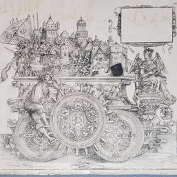 Hans Burgkmair Antique Woodcut 'The Triumphal Procession Of Emperor Maximilian I', Plate 98